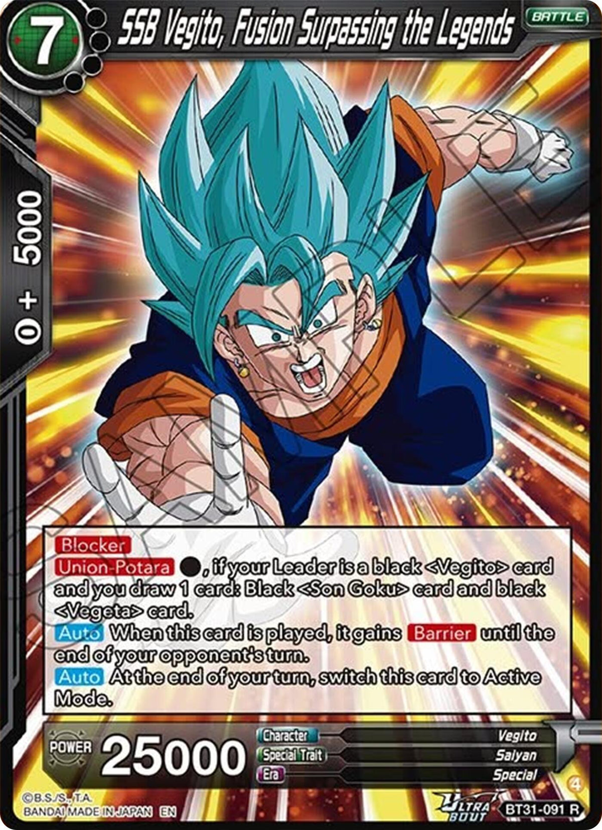 SSB Vegito, Fusion Surpassing the Legends (BT31-091) [Impact Beyond Dimensions] - Shop at xdovtoxtgo